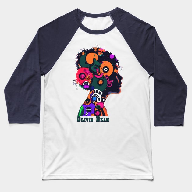 Olivia Dean Echo Merch Baseball T-Shirt by sahiliart06